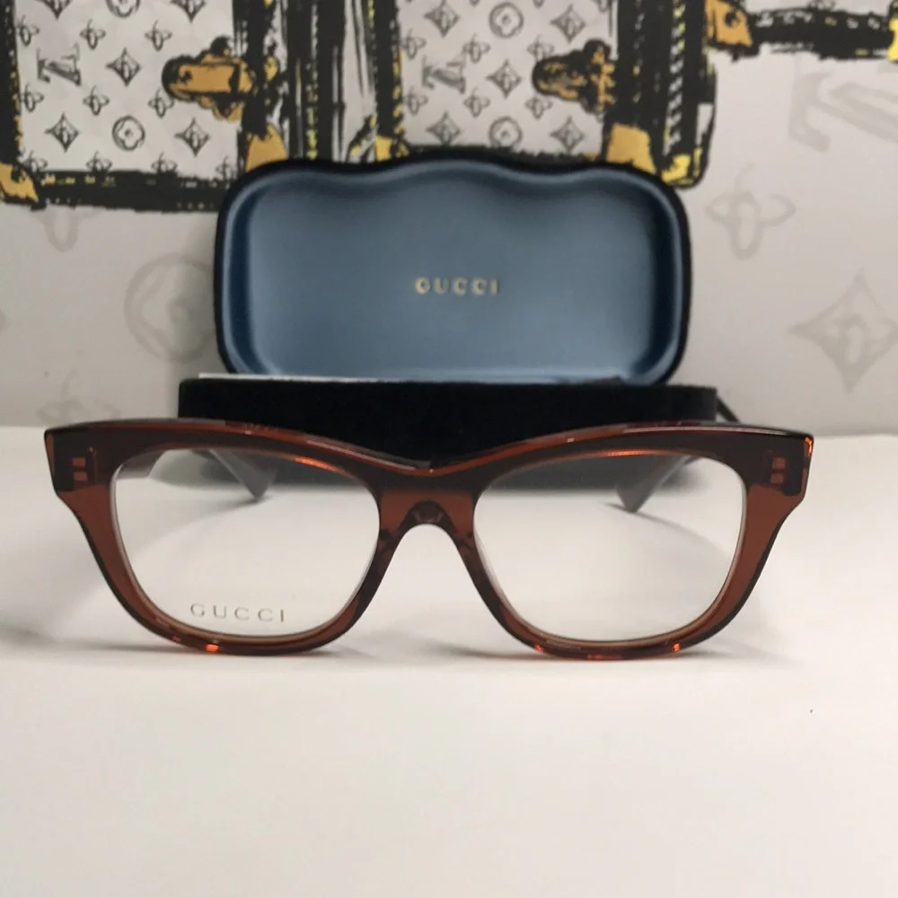 New Authentic Gucci Tortoise Shell Women's Glasses GG0992o 003